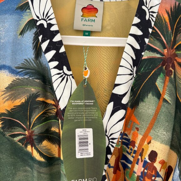 NWT Carioca Lenzing Ecovero Viscose Mini Dress in sz M - Picture 10 of 11